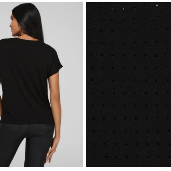 Sparkle Bundle Size 8 Studded Stiletto Pumps & Small Sequin Top NWT - Picture 8 of 9